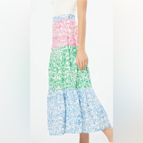 NWT Roller Rabbit Aitona Carlisa Maxi High Waisted Skirt Cottagecore Hippie S - Picture 6 of 10
